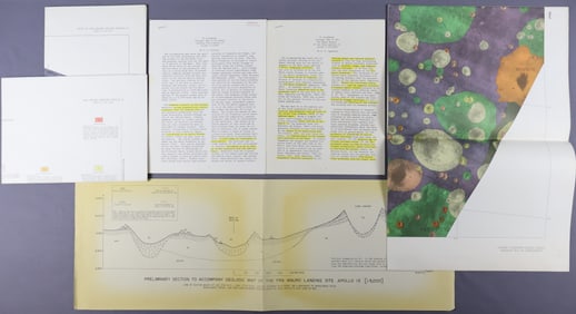 Original Apollo 13 Landing Site Maps & Information Sheets