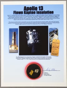 Apollo 13 Flown Kapton Foil Sections on COA
