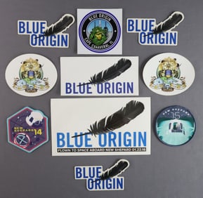 Blue Origin Flown Decal & Employee Items