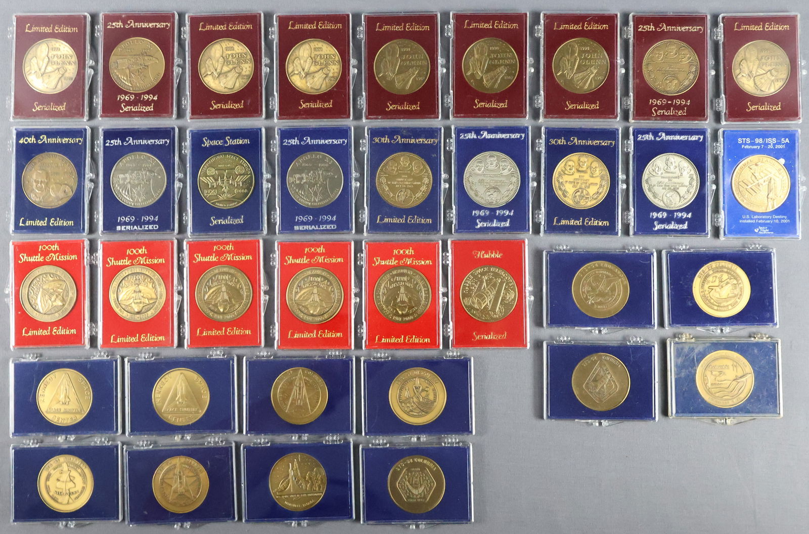 36 - Kennedy Space Center Bronze Mission Coins (1 of 2)
