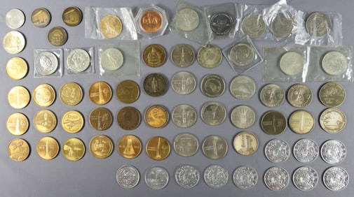 65 - Space Coins for the Mercury to Shuttle Missions