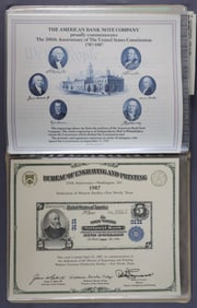 Souvenir Cards from the Department of the Treasury