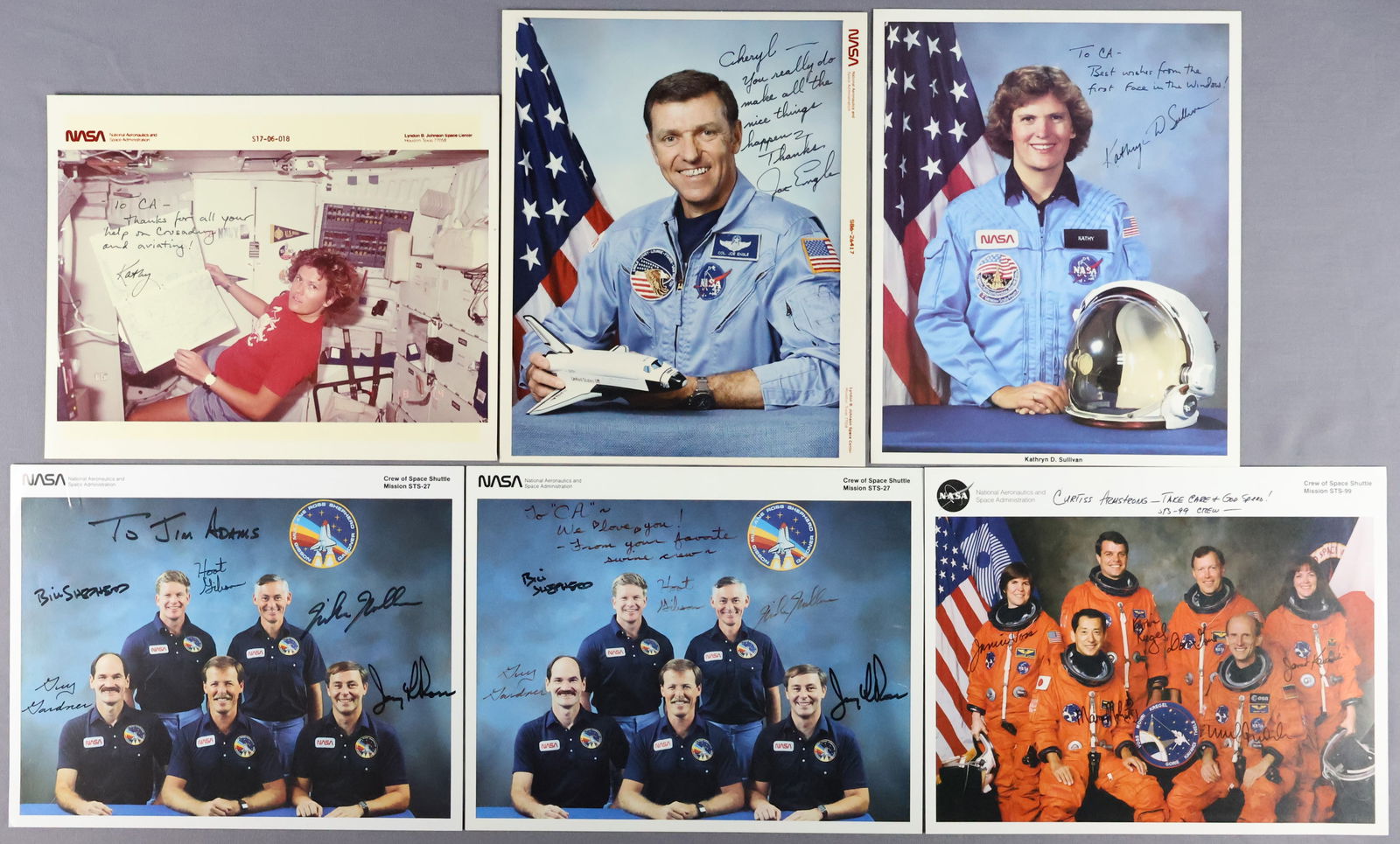 Astronaut Signed & Dedicated Lithographs/Photographs (1 of 2)