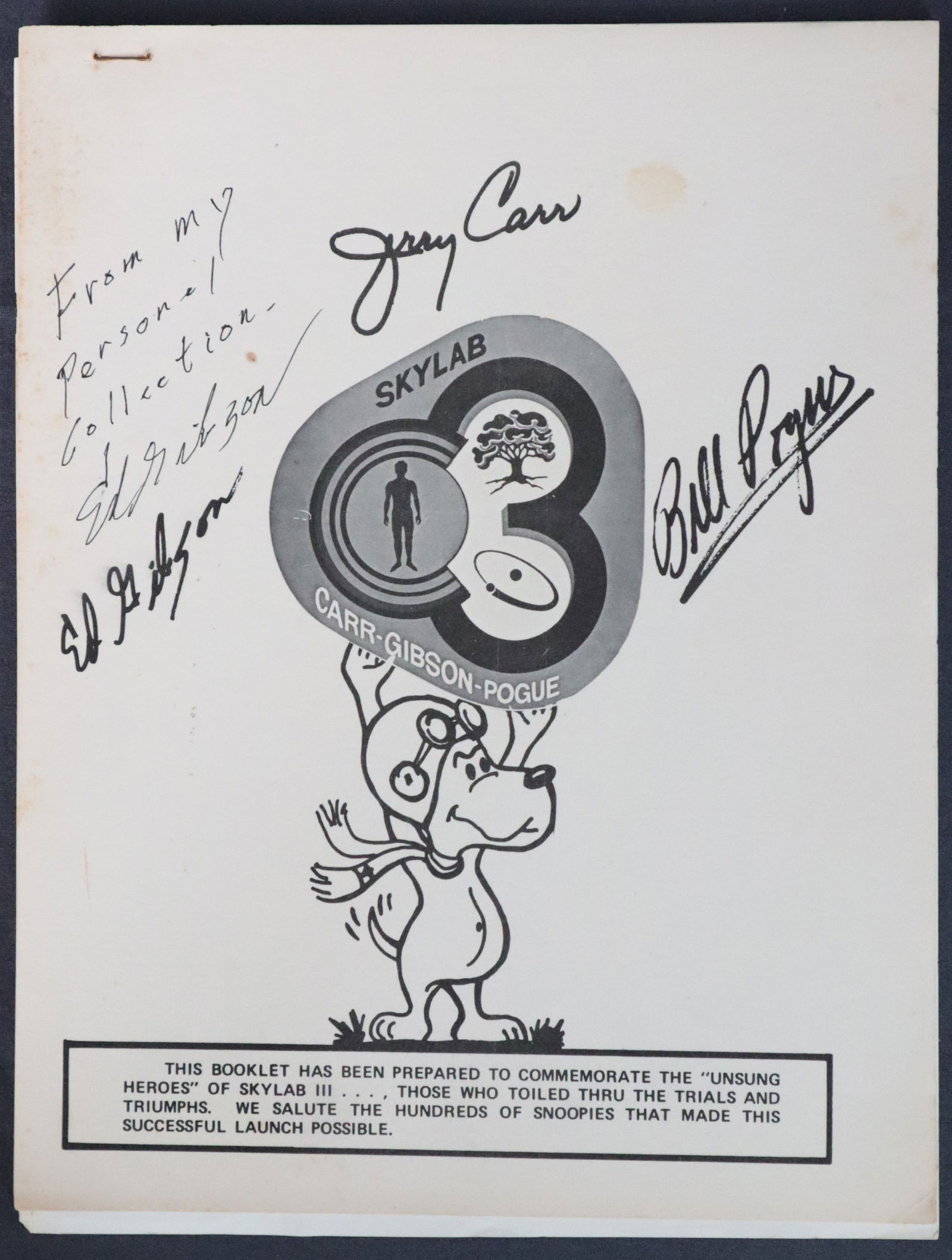 Ed Gibson's Skylab  Snoopy Mission Book (1 of 4)