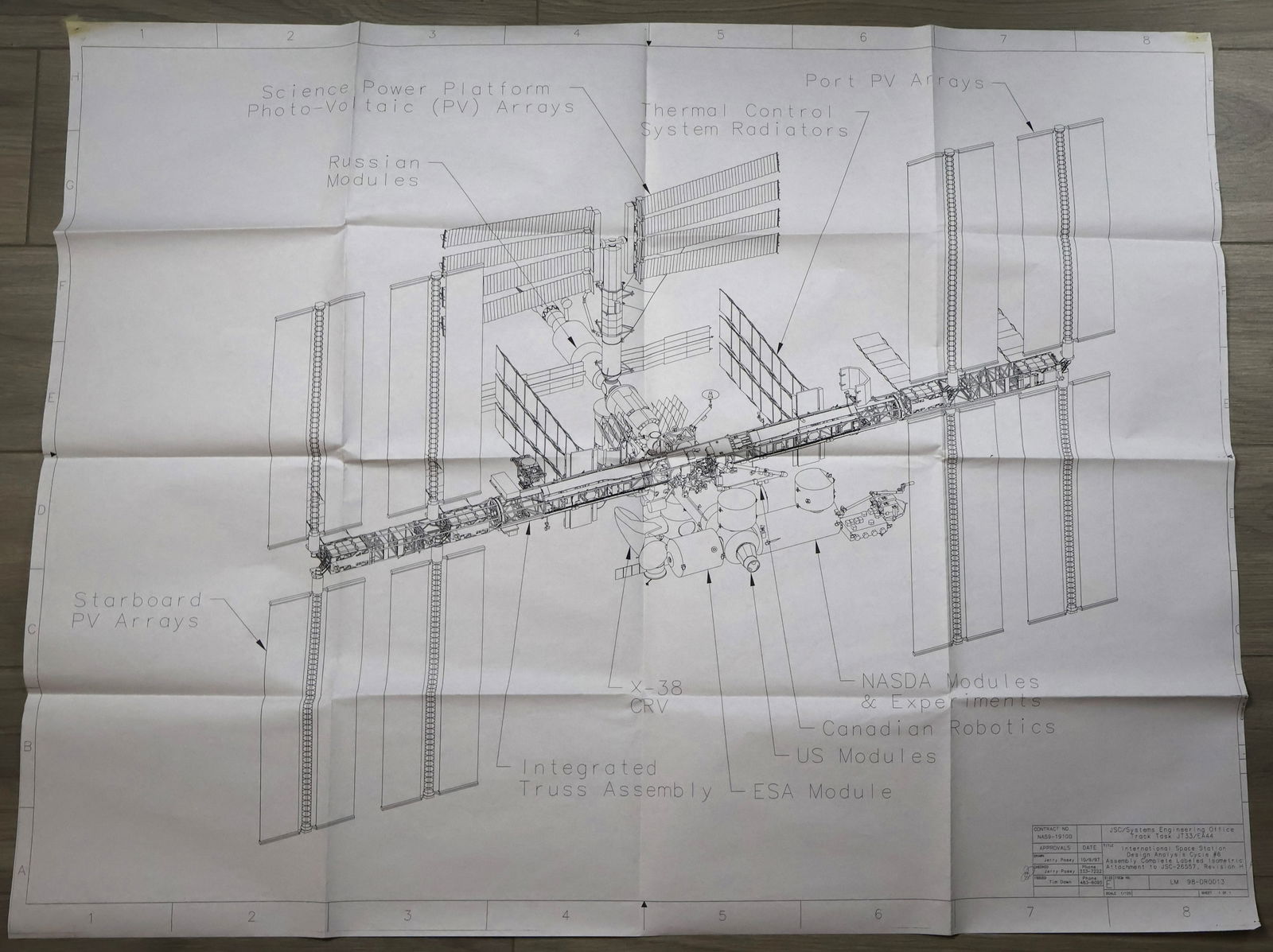 1997 International Space Station Print from the Vehicle Integrated Technical Team (1 of 2)