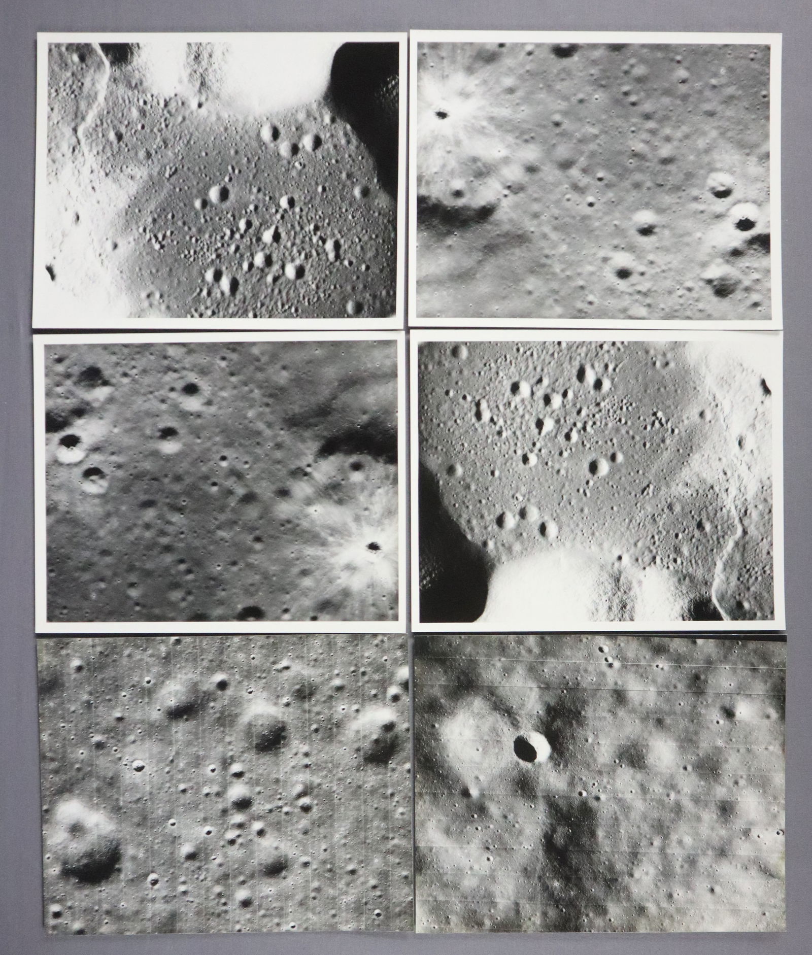 6 - Vintage Lunar Surface Photographs (1 of 2)