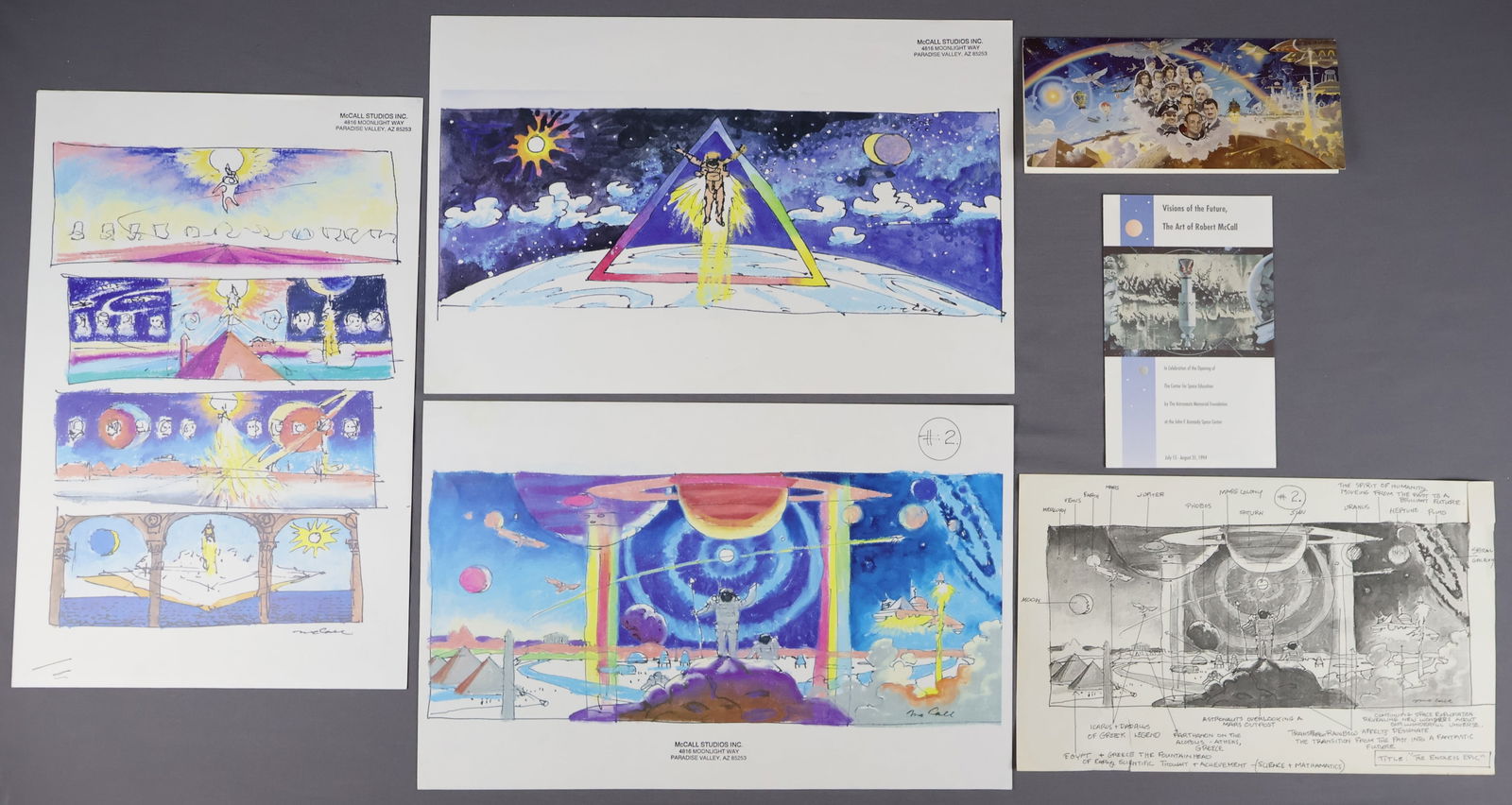 Robert McCall Concept Artwork & Signed Art Card (1 of 4)