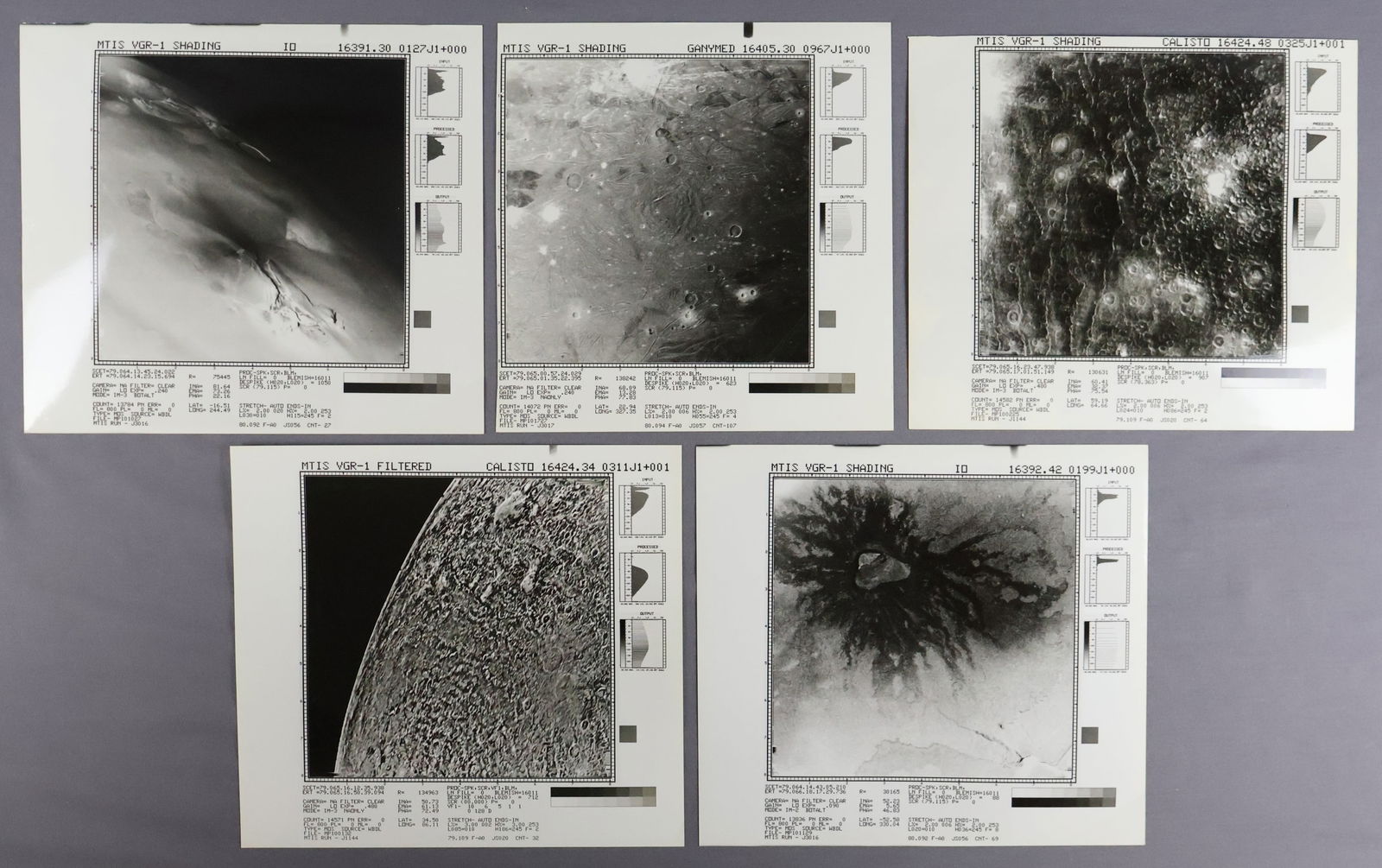 5 - Original NASA Voyager 1 Telemetry Lunar Surface Photographs (1 of 2)