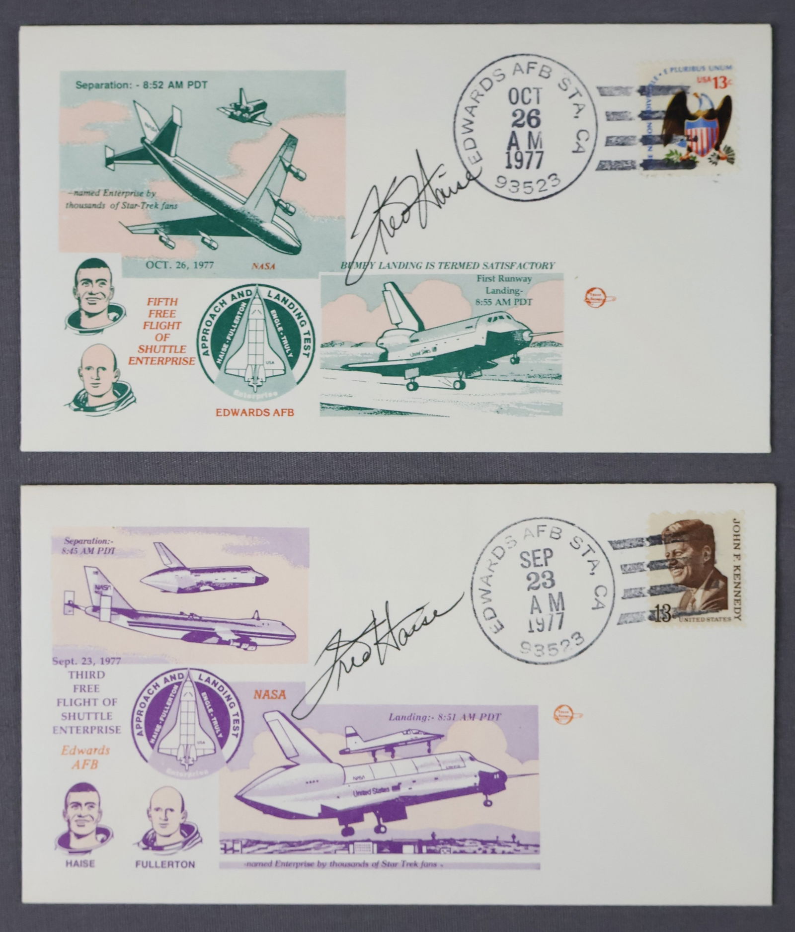 2 - Fred Haise Signed "ALT" Covers (1 of 2)