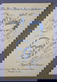 Apollo 12 Manned Flight Awareness Event Booklet Signed By Charlie Duke, Stuart Roosa, Jimmy Stawart (1 of 3)