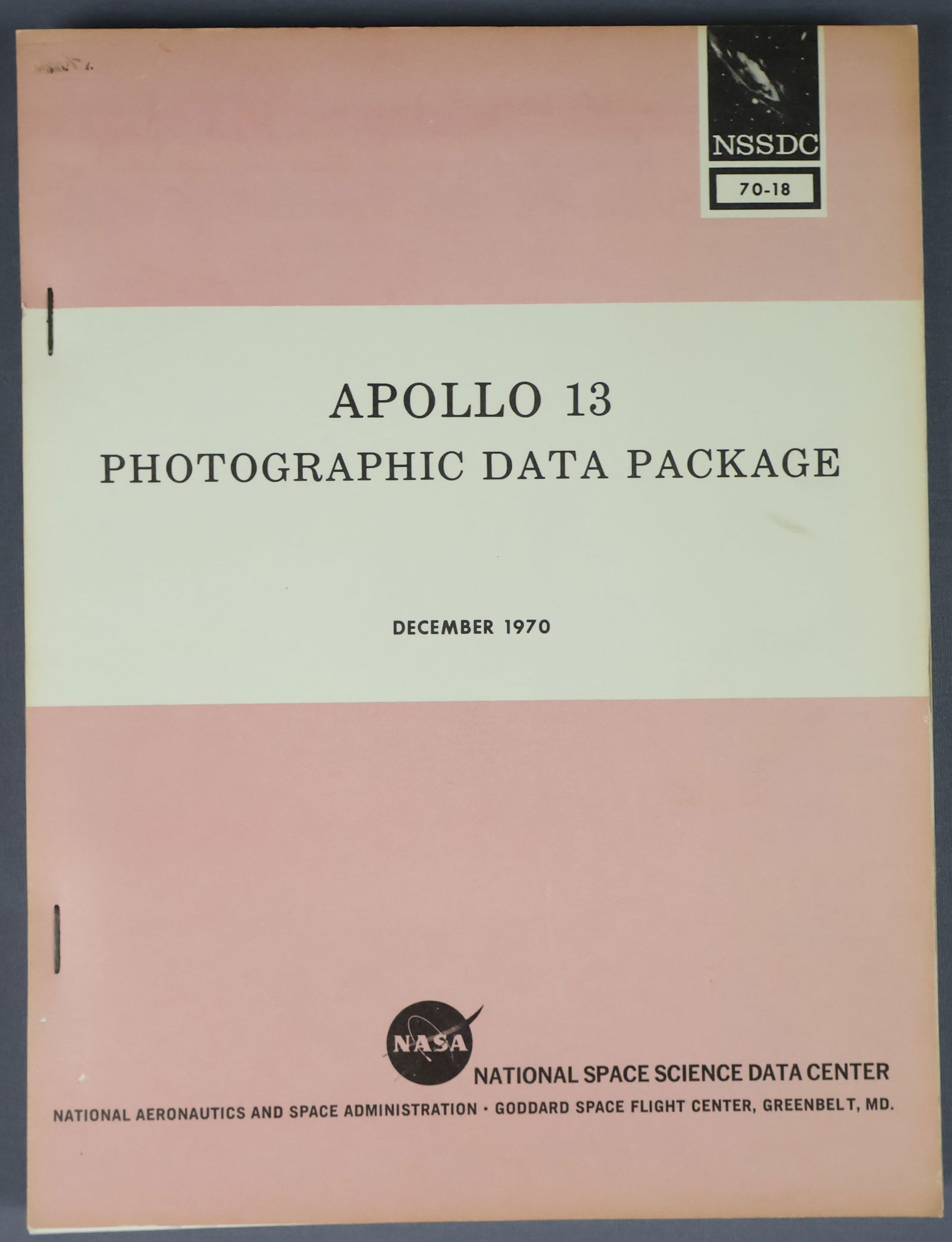 Apollo 13 Photographic Reference Book (1 of 6)