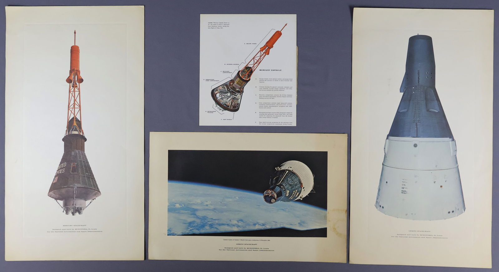 McDonnell Douglas Mercury & Gemini Spacecraft Photographs For NASA (1 of 3)