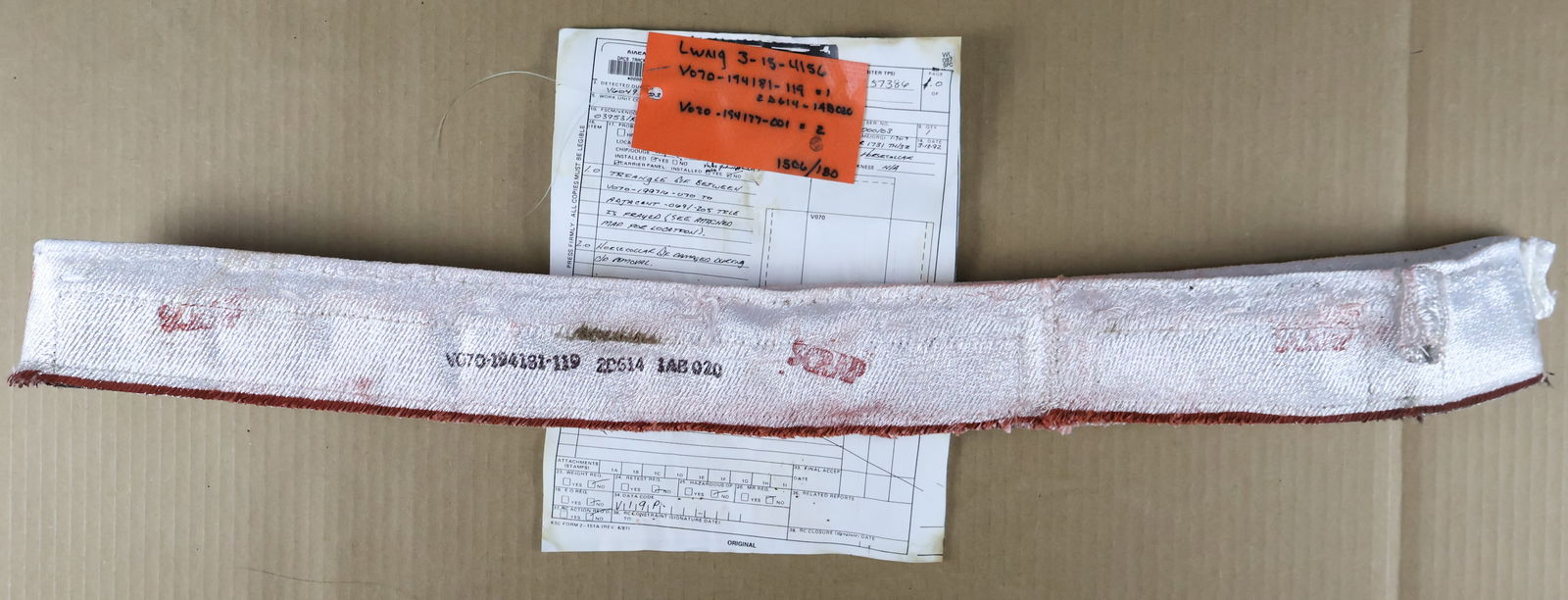 Flown Space Shuttle Horse Collar Gap Filler with Disposal Paperwork (1 of 6)