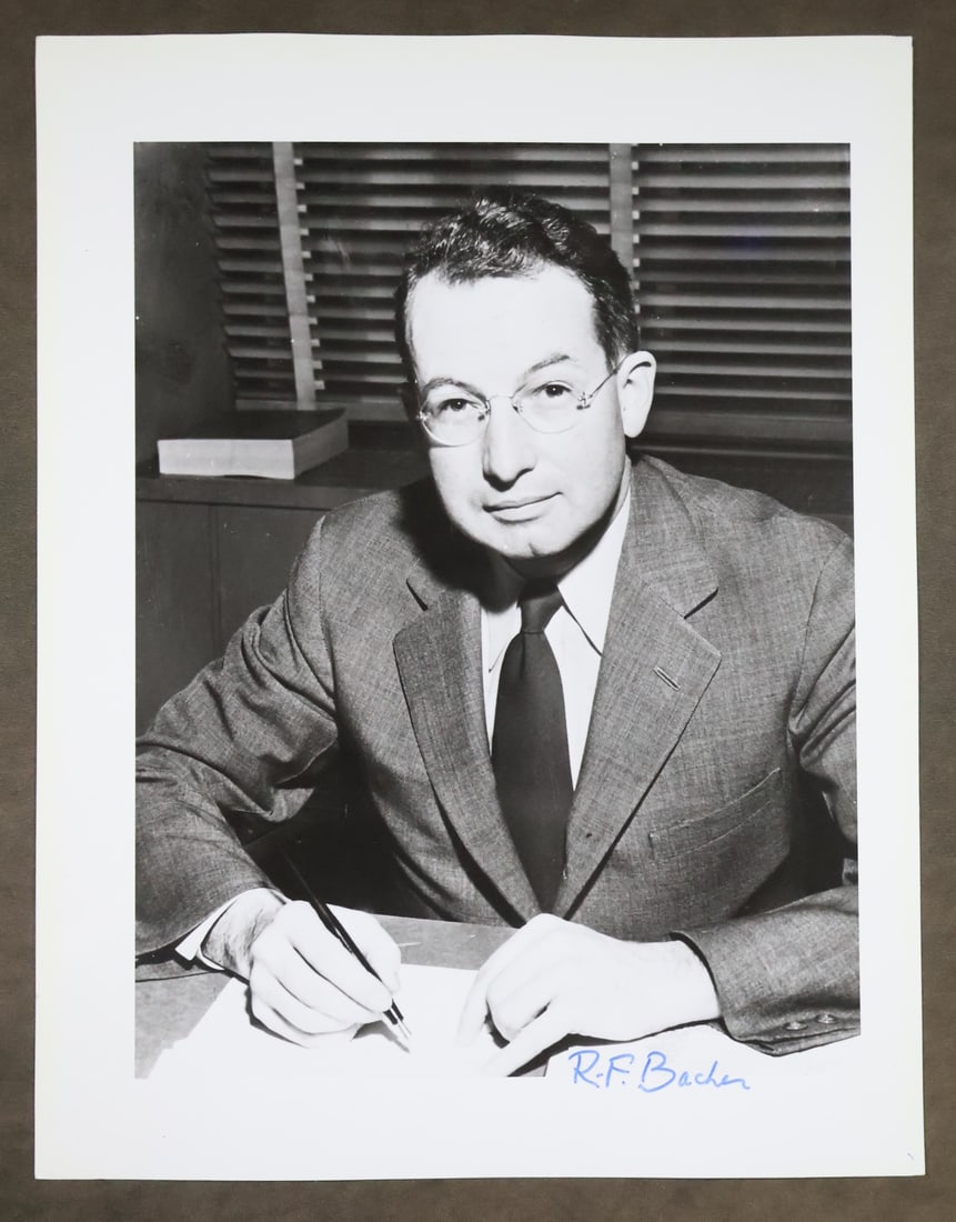 Manhattan Project Physicist Robert F. Bacher Signed Photograph (1 of 2)
