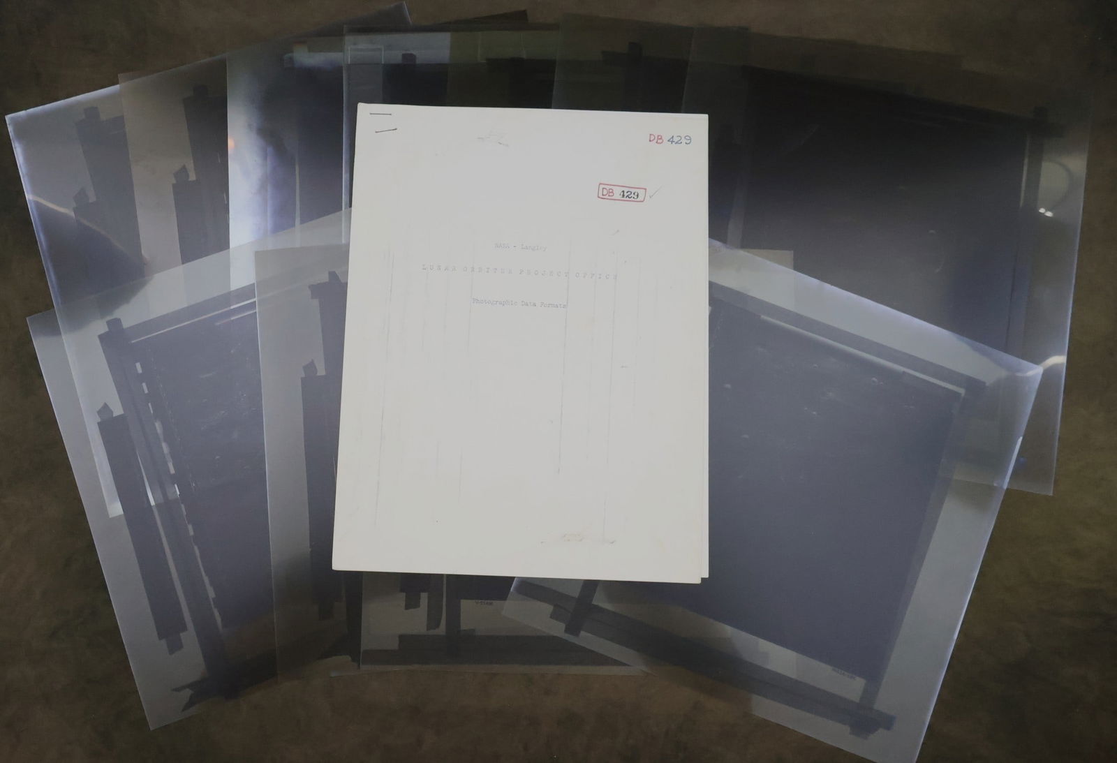 Original NASA Lunar Orbiter Transparencies (1 of 11)