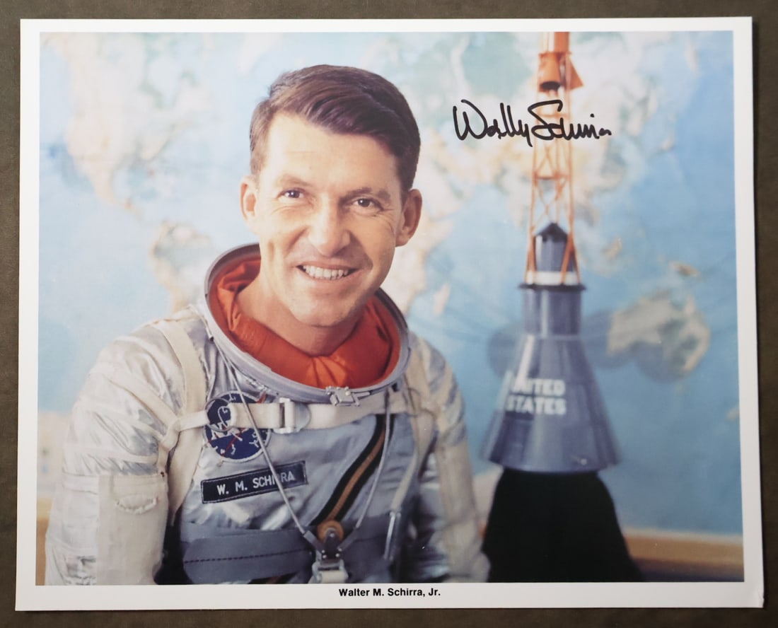 Vintage NASA Wally Schirra Signed Lithograph (1 of 2)