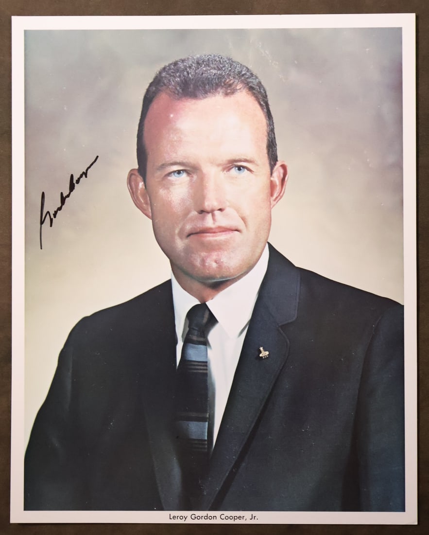 Vintage NASA Gordon Cooper Signed Lithograph (1 of 2)