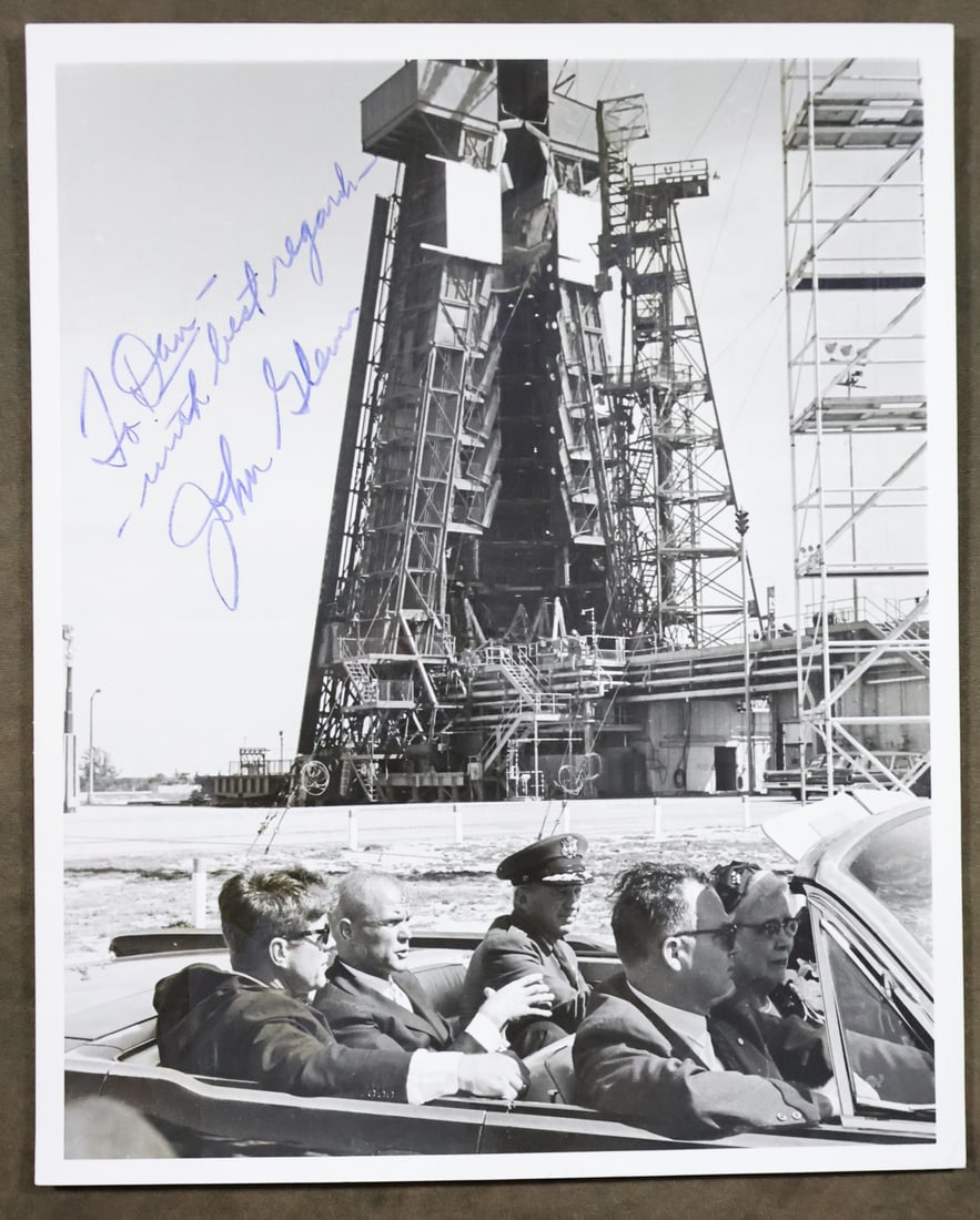 John Glenn with President Kennedy at the Space Center Photograph (1 of 2)
