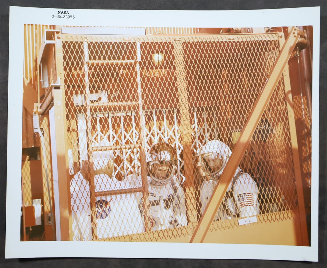 Original NASA Numbered Ed White & Jim McDivitt Launch Pad Photograph (1 of 2)