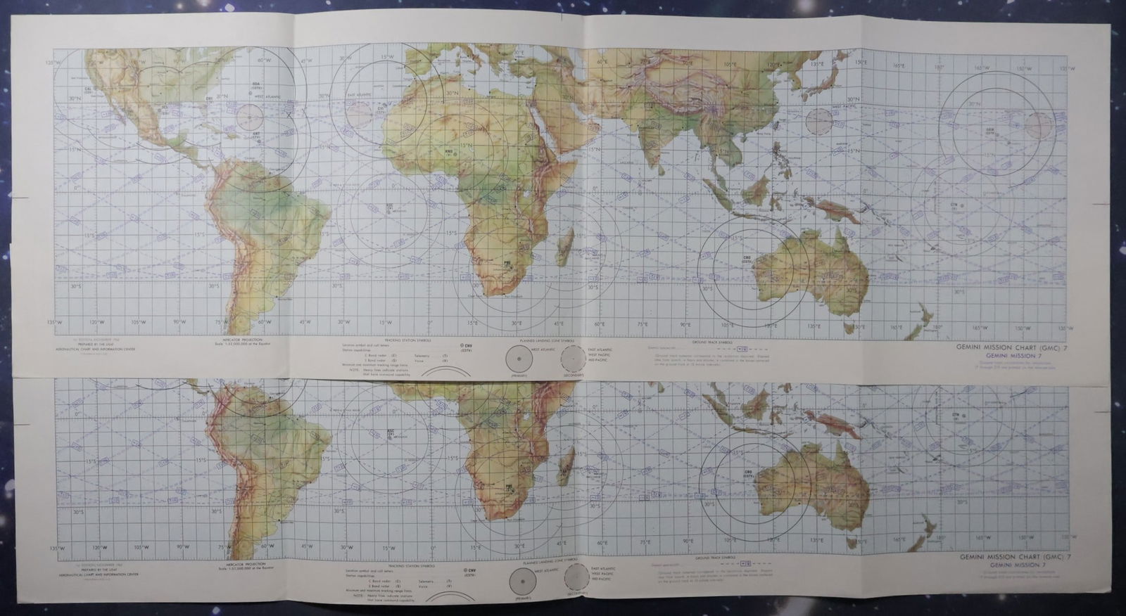 2 - NASA Gemini 7 Mission Charts - 1965 (1 of 4)