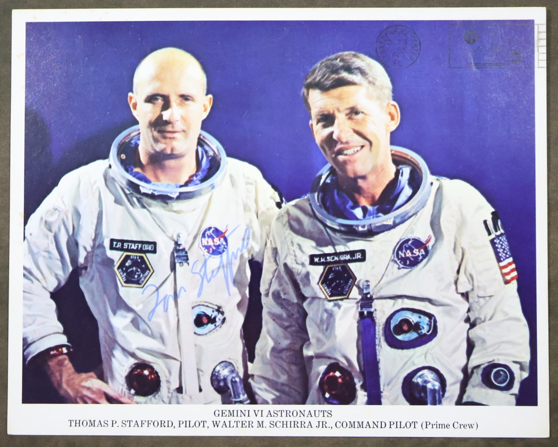 Vintage Gemini GT-6 Tom Stafford Signed Lithograph (1 of 3)