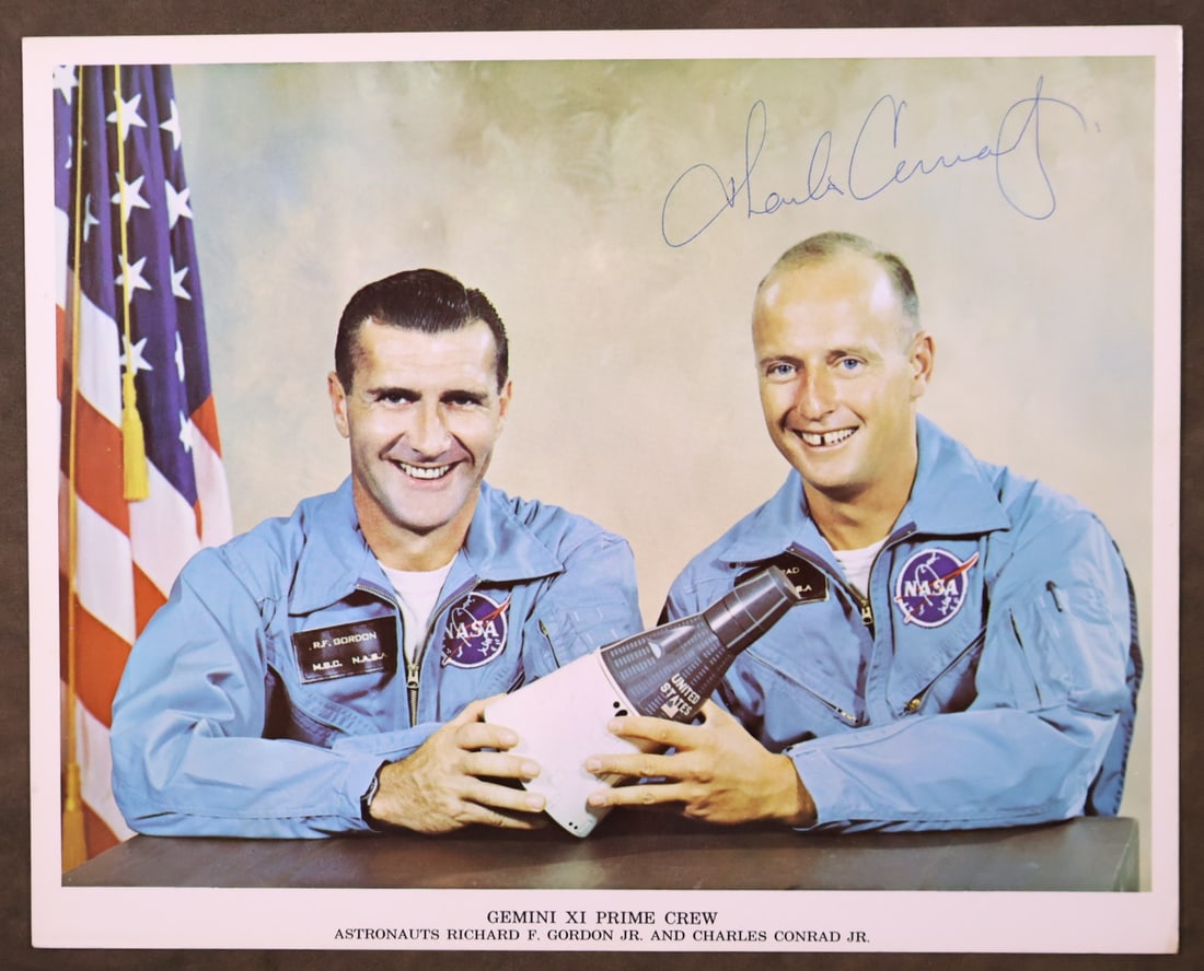 NASA Gemini 11 Astronaut Charles Conrad Signed Lithograph (1 of 2)