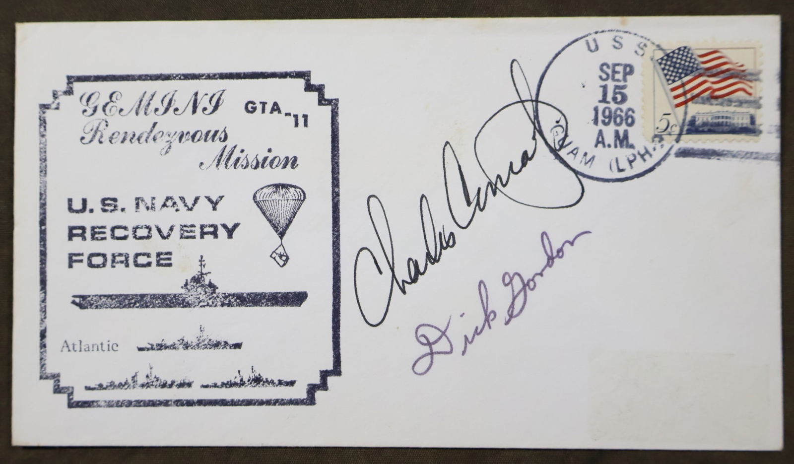 Gemini GT-11 Recovery Crew Signed Cover (1 of 2)