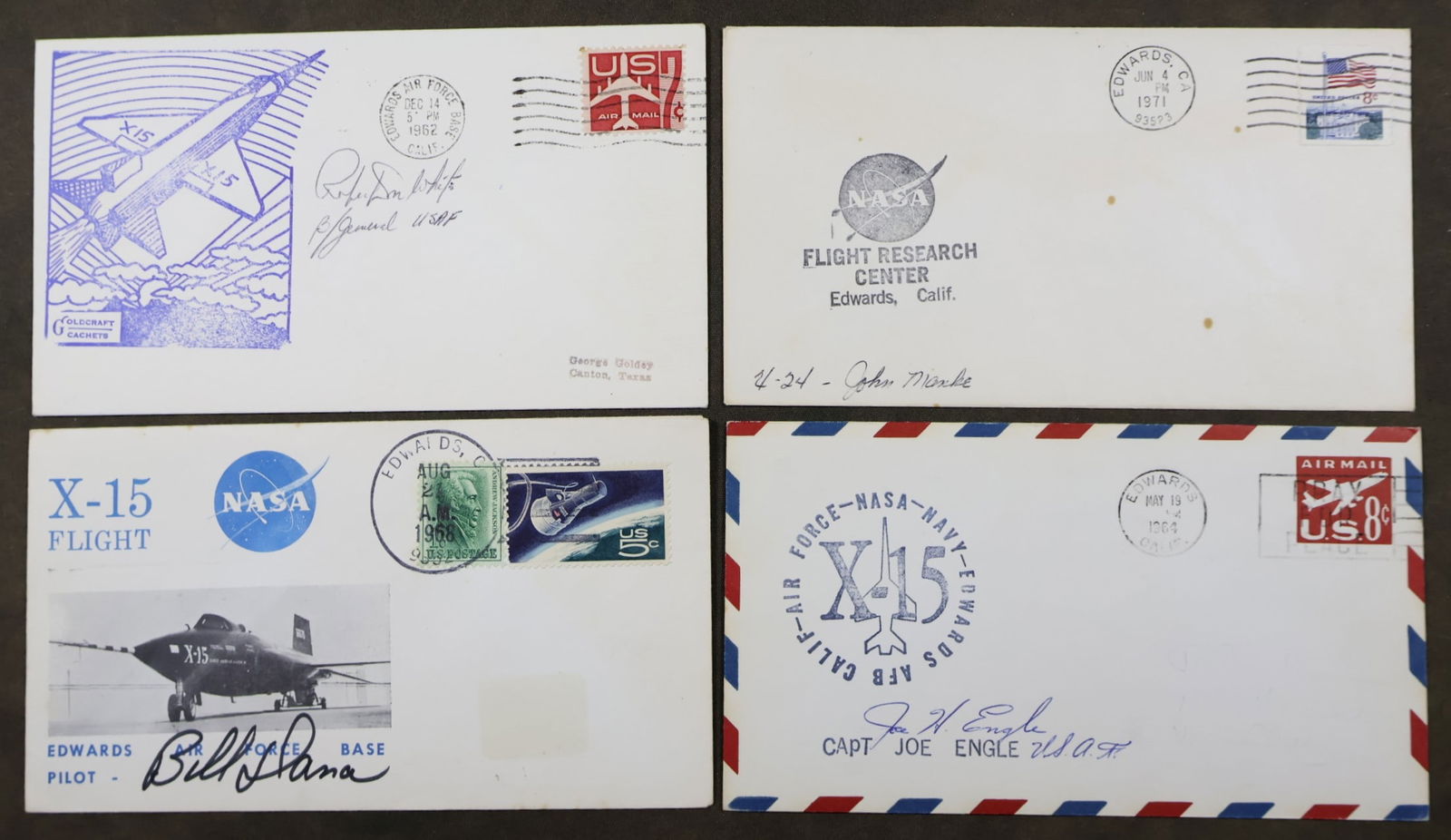 X-15 & X-24 Test Pilot Signed Covers (1 of 2)