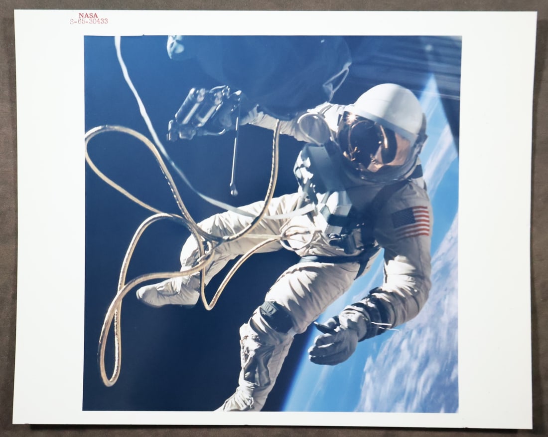 Original Ed White GT-4 Space Walk NASA Red Numbered Photograph (1 of 2)