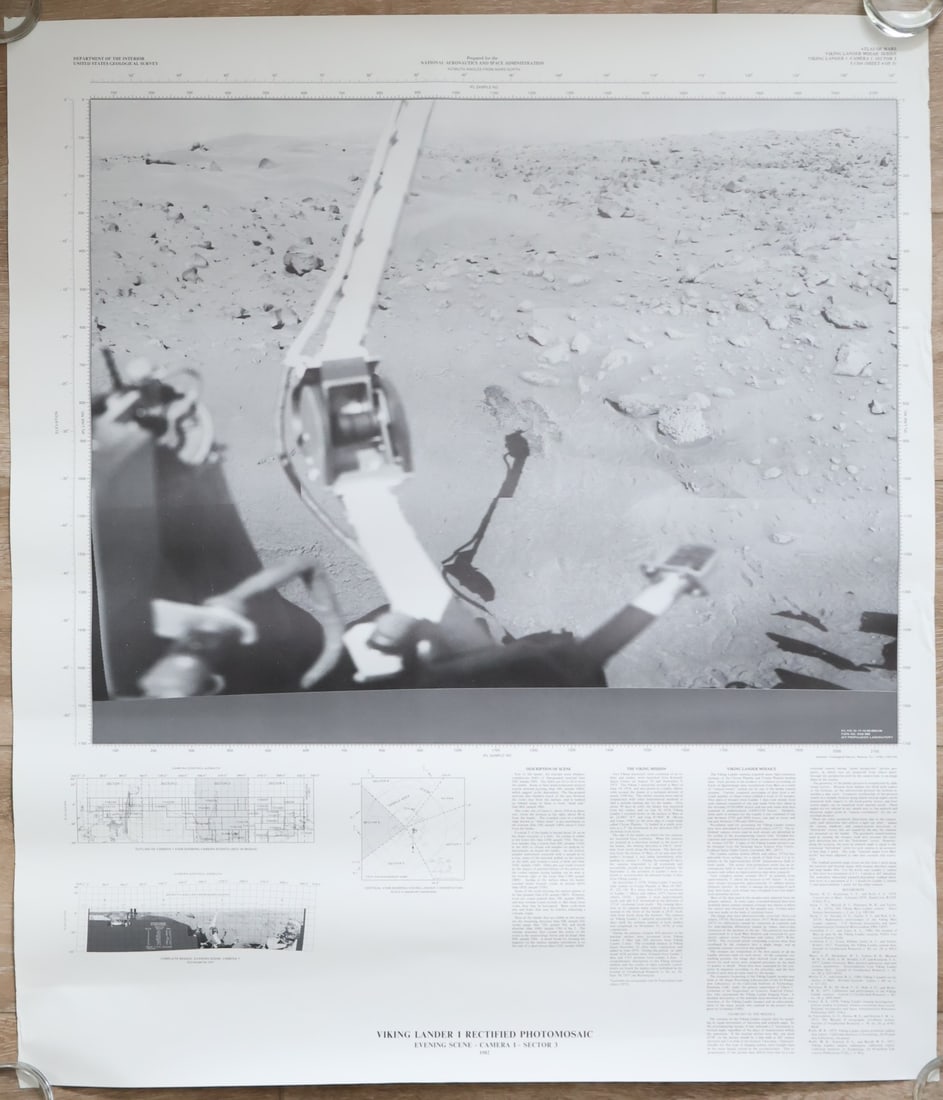 5 - Atlas of Mars Viking Lander Mosaic Series Maps of Mars (1 of 5)