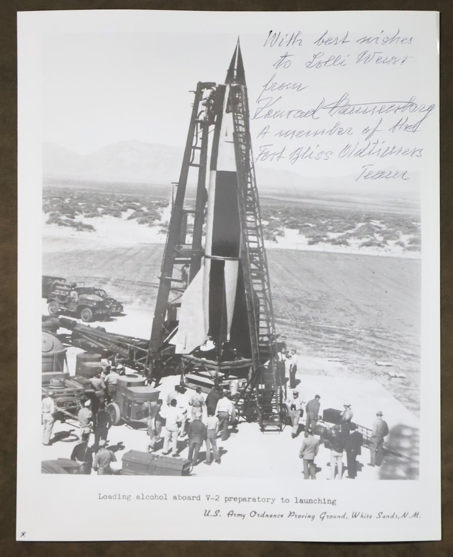 Dr. Konrad Dannenberg (V-2) Signed Photograph (1 of 2)