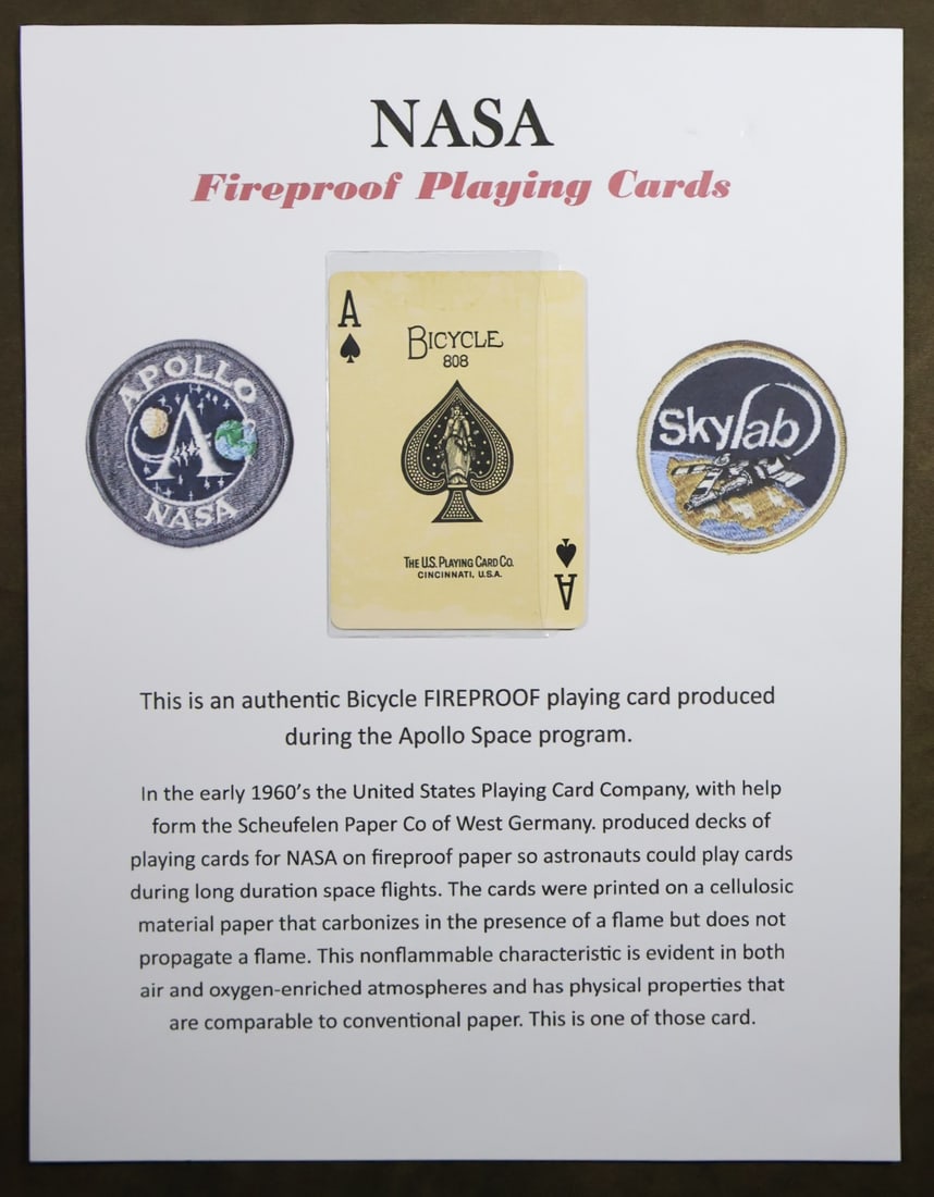 Apollo Program Fireproof NASA Playing Card (1 of 3)