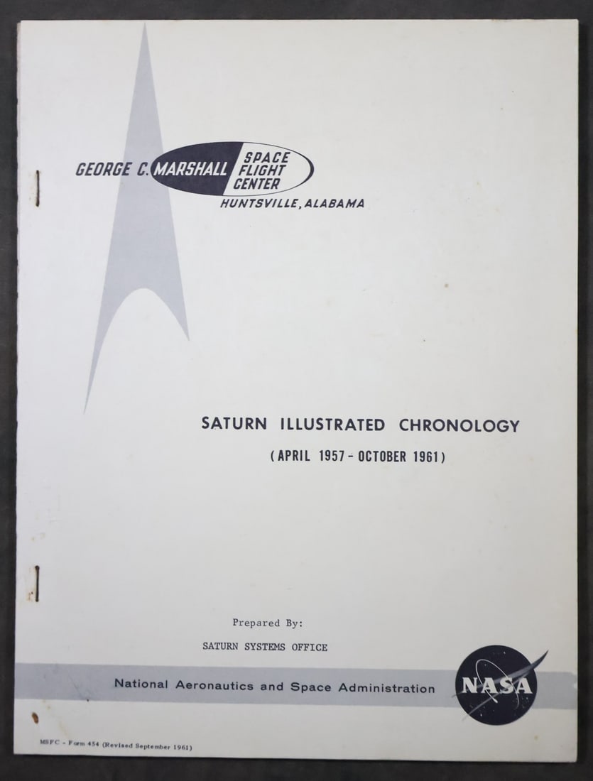 1961 NASA Saturn Illustrated Chronology Publication (1 of 4)