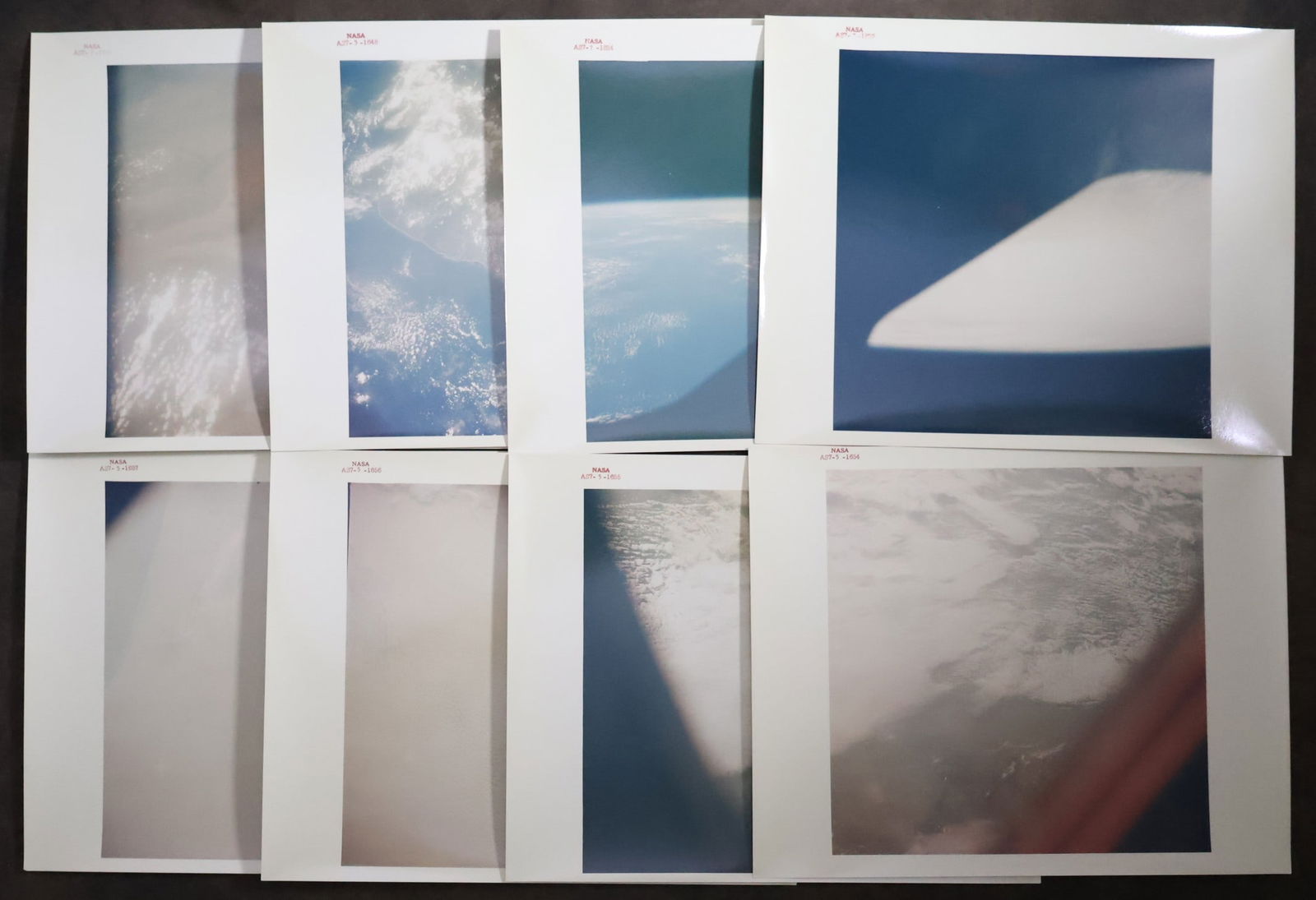 8 - Original NASA Apollo 7 Red Numbered Photographs (1 of 4)