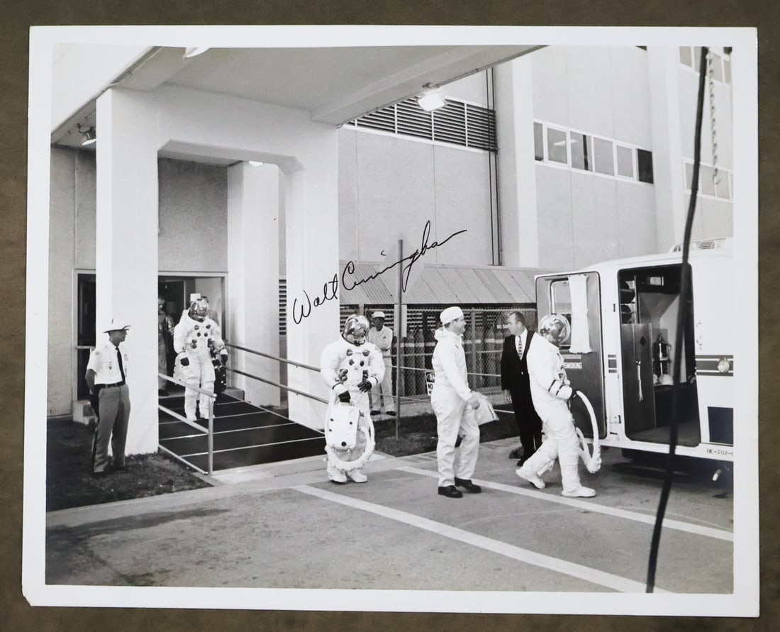 Rare Walt Cunningham Signed Apollo 7 Walkout Photograph (1 of 2)