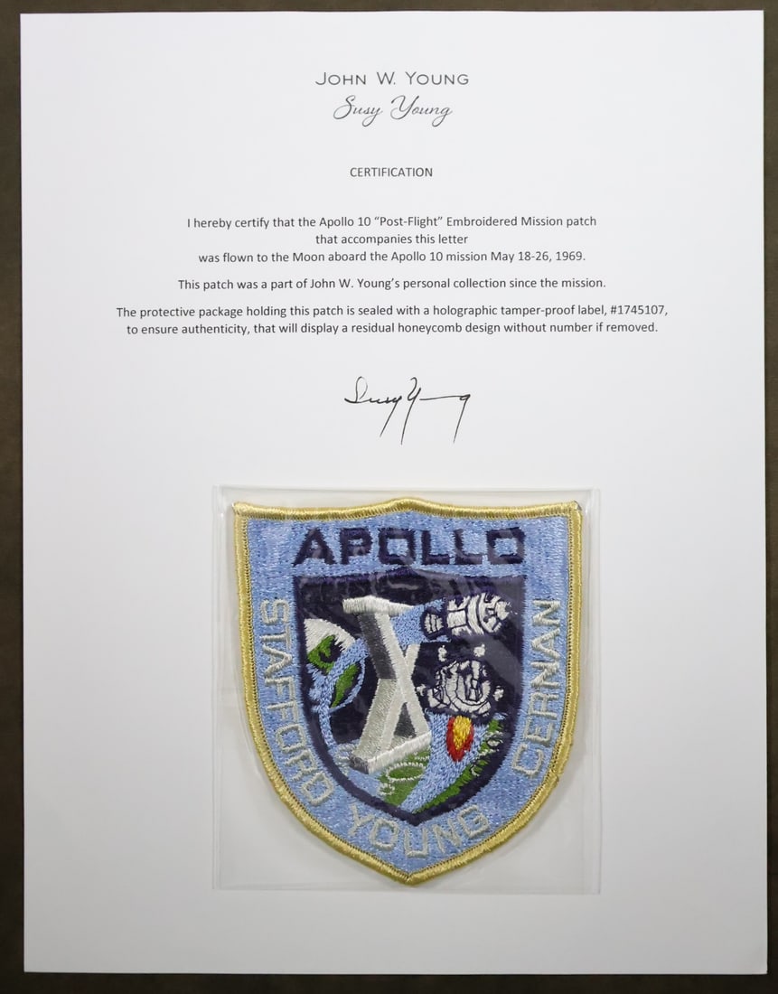 John Young's Apollo 10 Flown Crew Patch with COA (1 of 1)