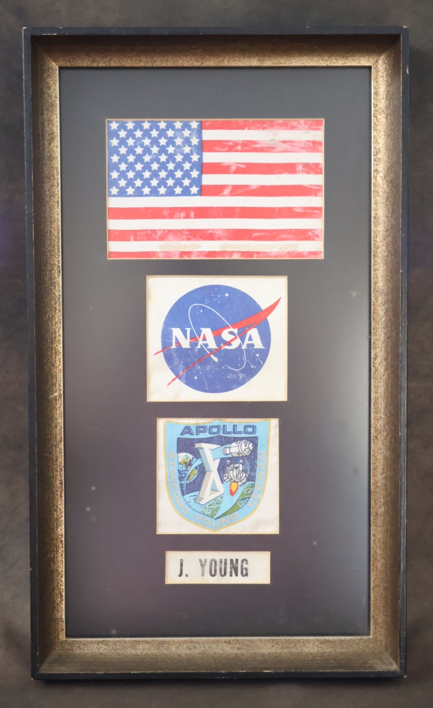 Apollo 10 CMP John Young's Flown Space Suit Patches (1 of 2)