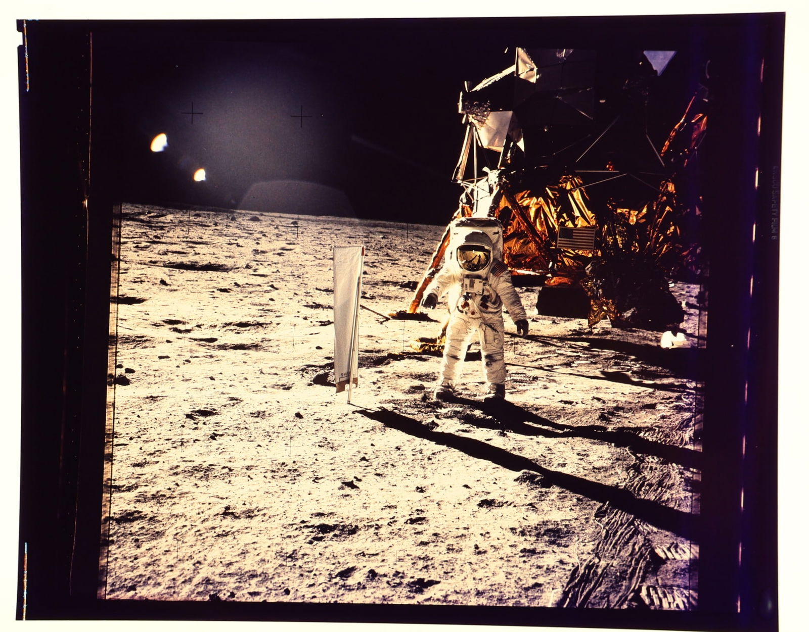 Apollo 11 Buzz Aldrin on Lunar Surface NASA Color Positive (7.5"x10") (1 of 1)