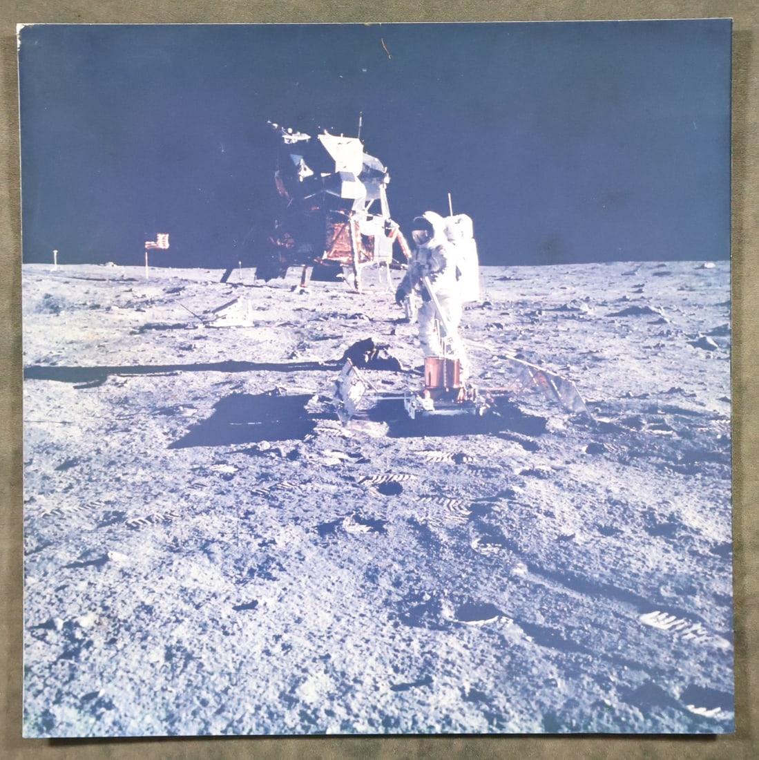 Original NASA Apollo 11 ALSEP 70mm Format 8"x8" Photograph (1 of 2)