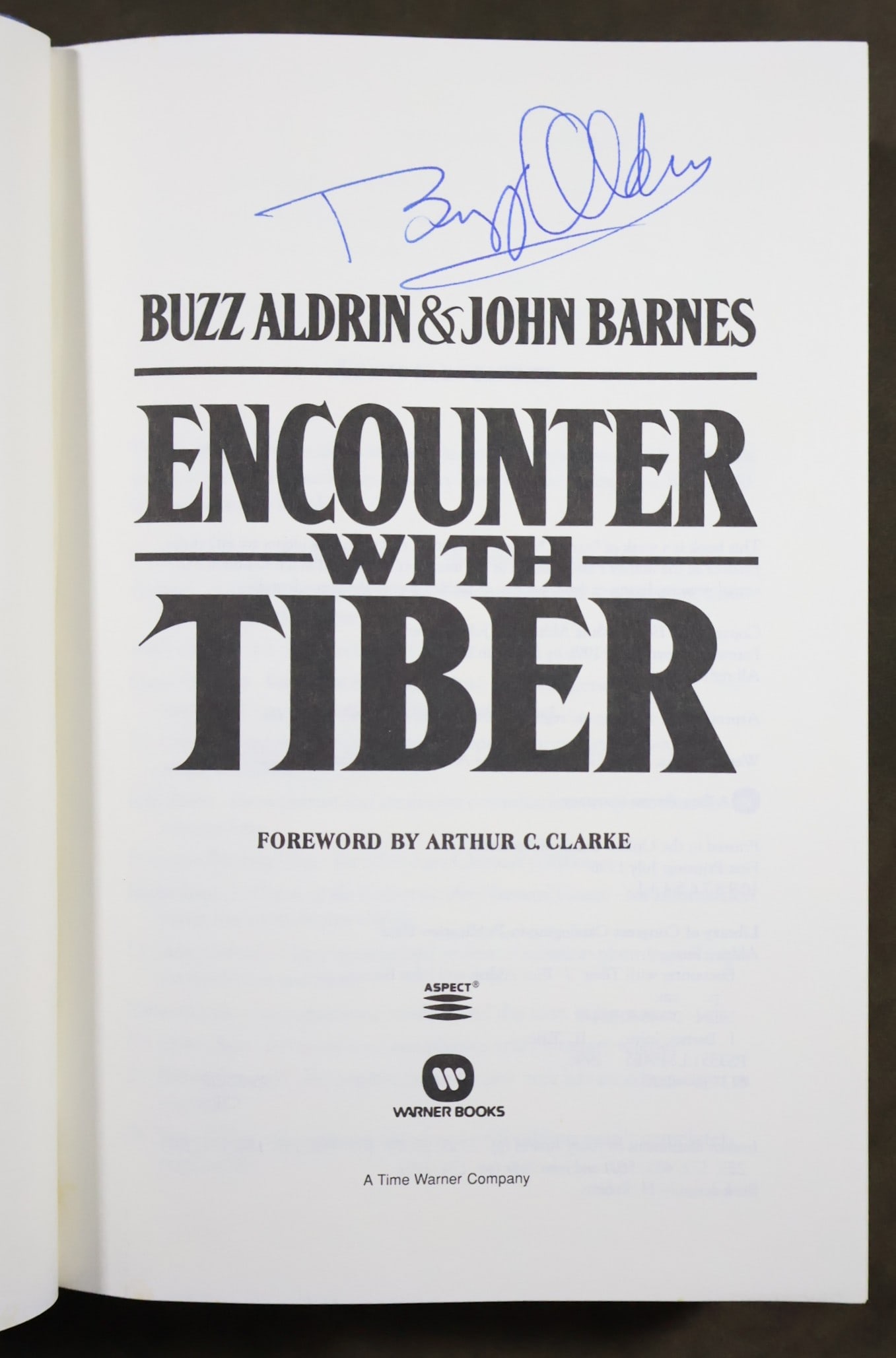 Buzz Aldrin Signed "Encounter with Tiber" Book (1 of 4)