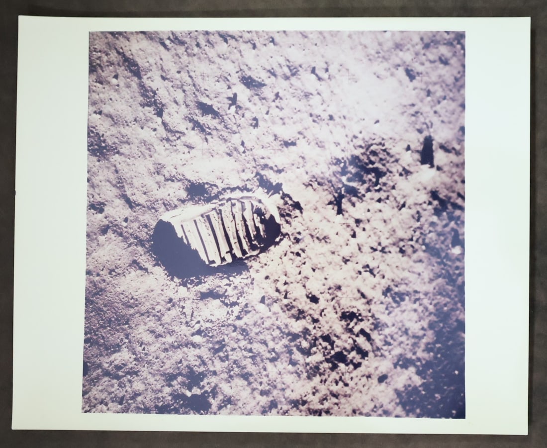 Buzz Aldrin's Footprint on the Surface of the Moon (1 of 2)