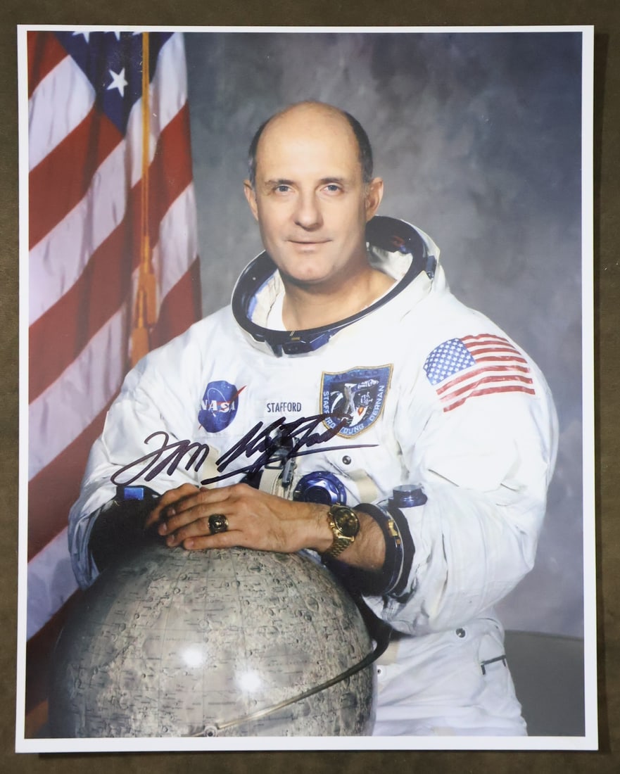 Astronaut Tom Stafford Signed Photograph (1 of 2)