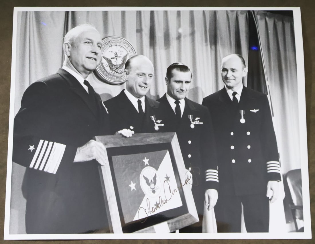 Charles Conrad Signed D.O.D. Presentation Photograph (1 of 2)