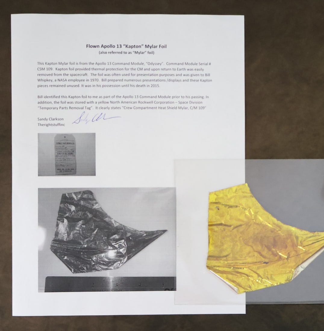 Large Apollo 13 Flown Kapton Foil Section (1 of 3)