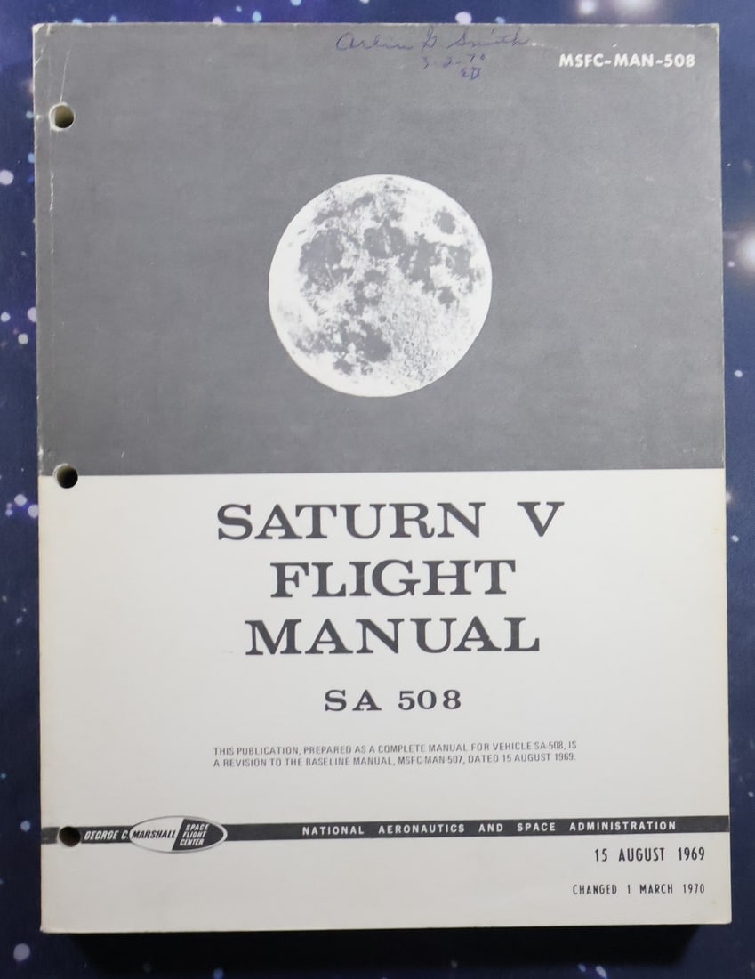 Apollo 13 / AS-508 Saturn V Flight Manual (1 of 8)