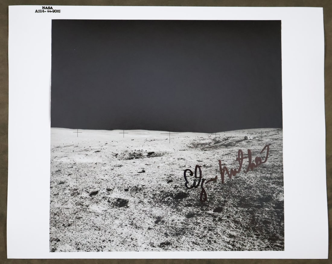 Apollo 14 NASA Numbered Astronaut Edgar Mitchell Signed Photograph (1 of 2)