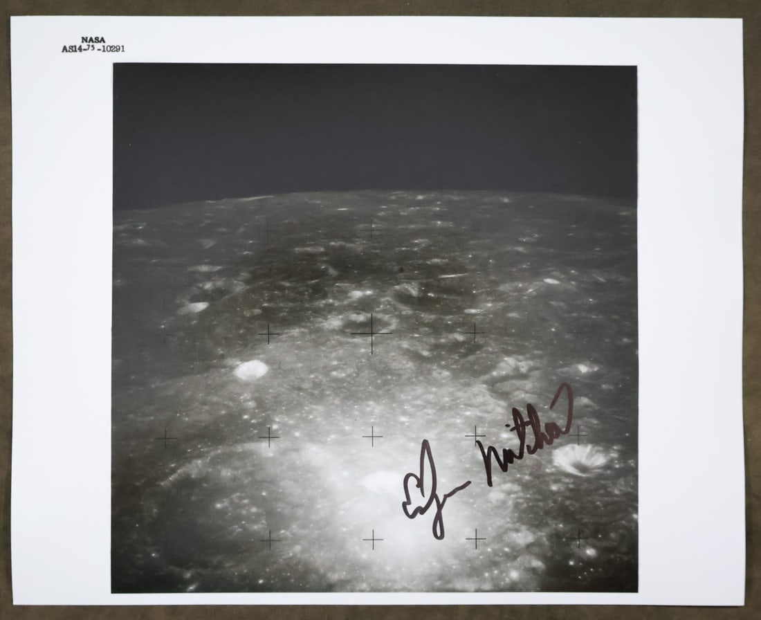 Apollo 14 NASA Numbered Astronaut Edgar Mitchell Signed Photograph (1 of 2)
