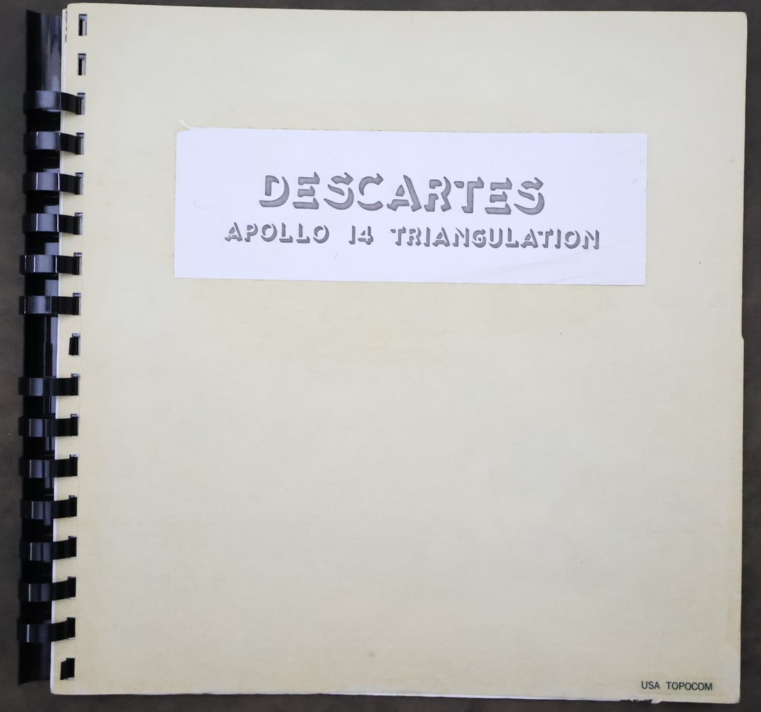 Rare Apollo 14 Descartes Triangulation Photo Map Book (1 of 5)