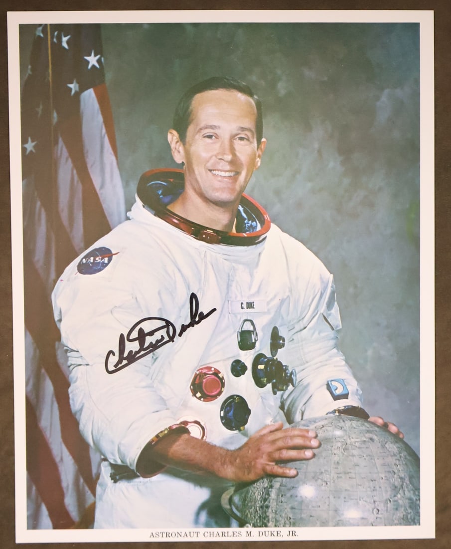 NASA Charlie Duke Signed Lithograph with COA Card (1 of 3)