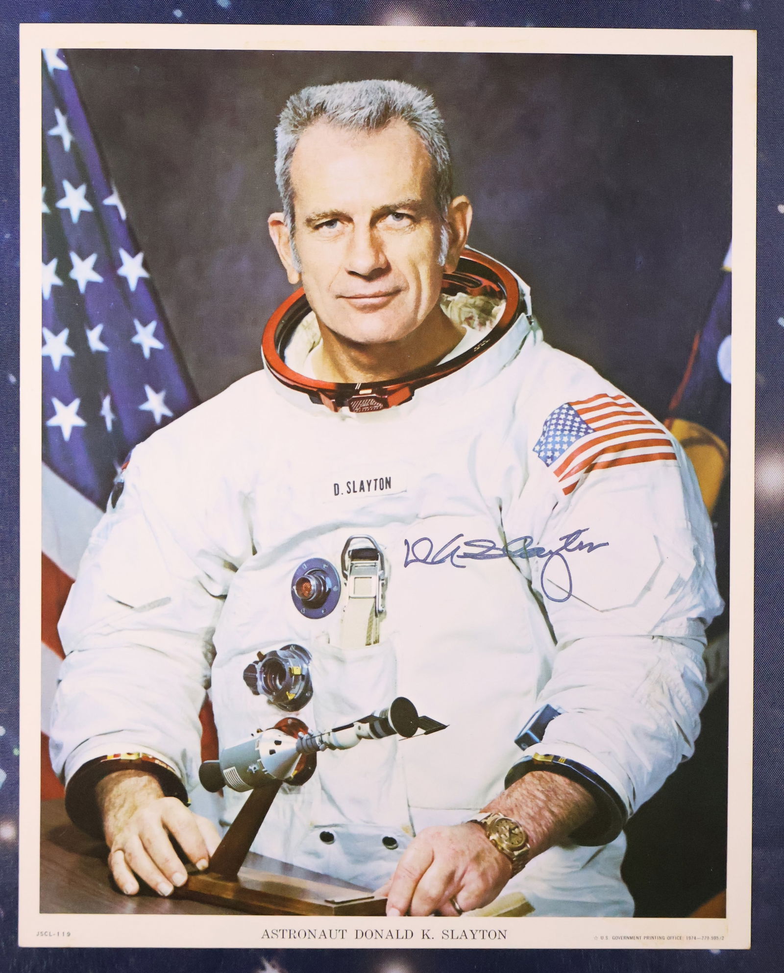 Astronaut Deke Slayton Signed NASA Lithograph (1 of 2)